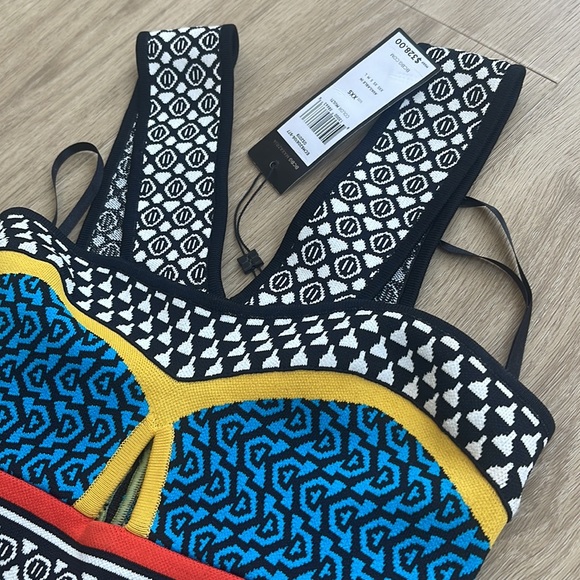 BCBC MAX AZRIA SUPER SEXY DRESS- MULTI-COLOR NWT’s. WOMENS - XXS - Picture 13 of 17